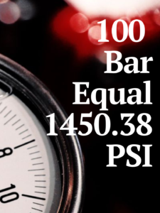 100 Bar to PSI
