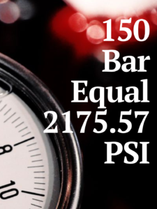 150 Bar to PSI