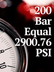 200 Bar to PSI